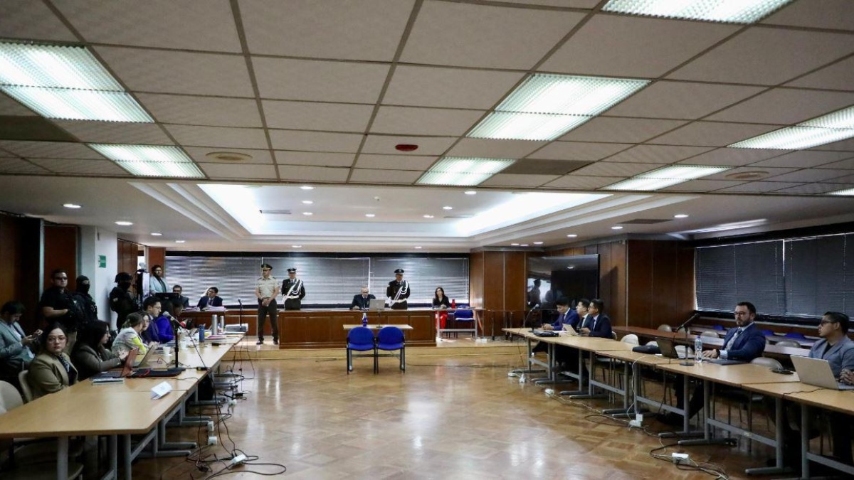 Audiencia de procedimiento abreviado en la Corte Nacional de Justicia este 26 de agosto. (Fiscalía)