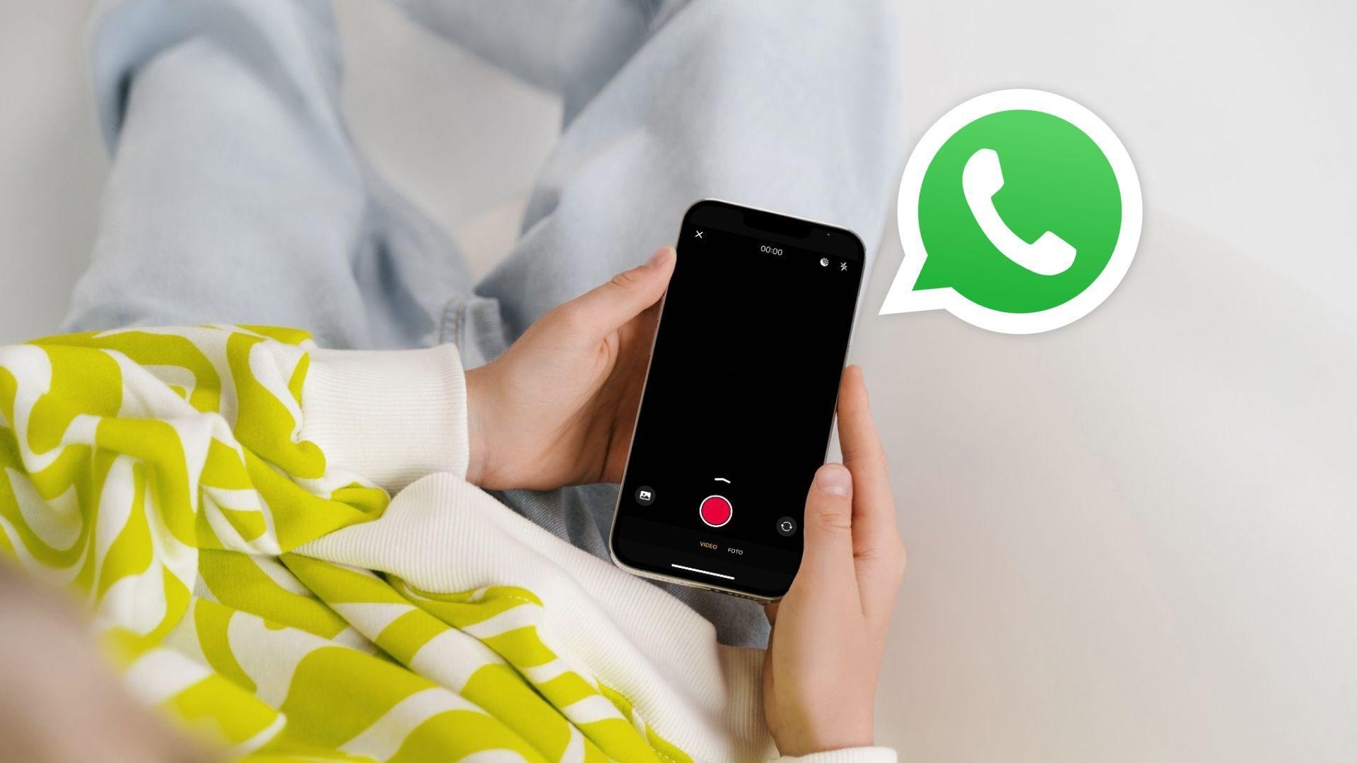 Imagen referencial de cámara de WhatsApp. (Canva)