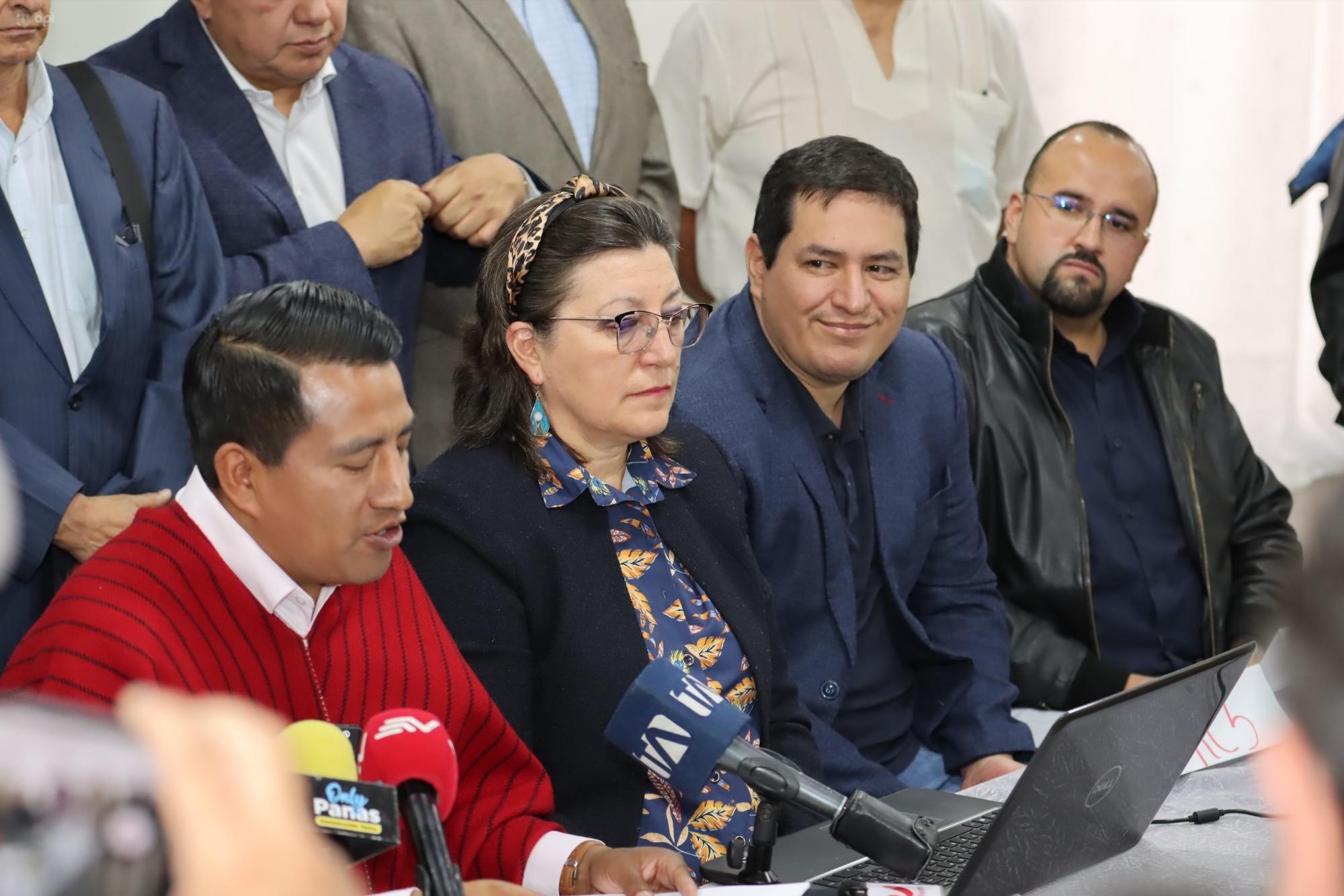 Rueda de prensa de las Organizaciones Sociales por la Unidad de la Izquierda. (API)