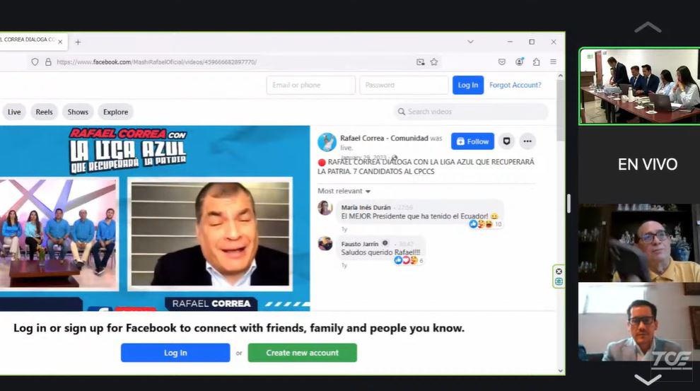 Audiencia contra la Liga Azul (Captura)