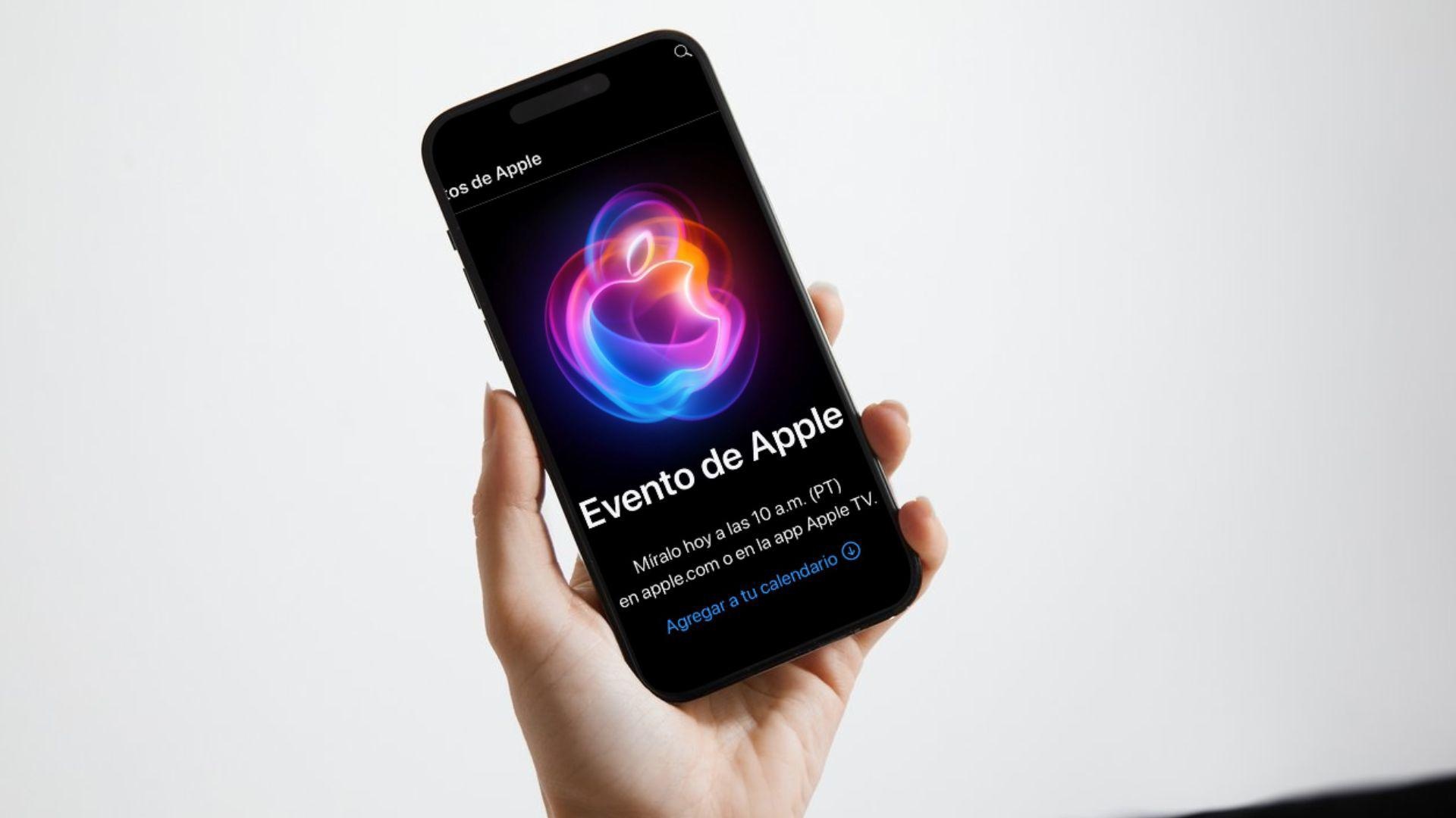 Imagen referencial de evento de Apple en dispositivo móvil. (Ecuavisa)