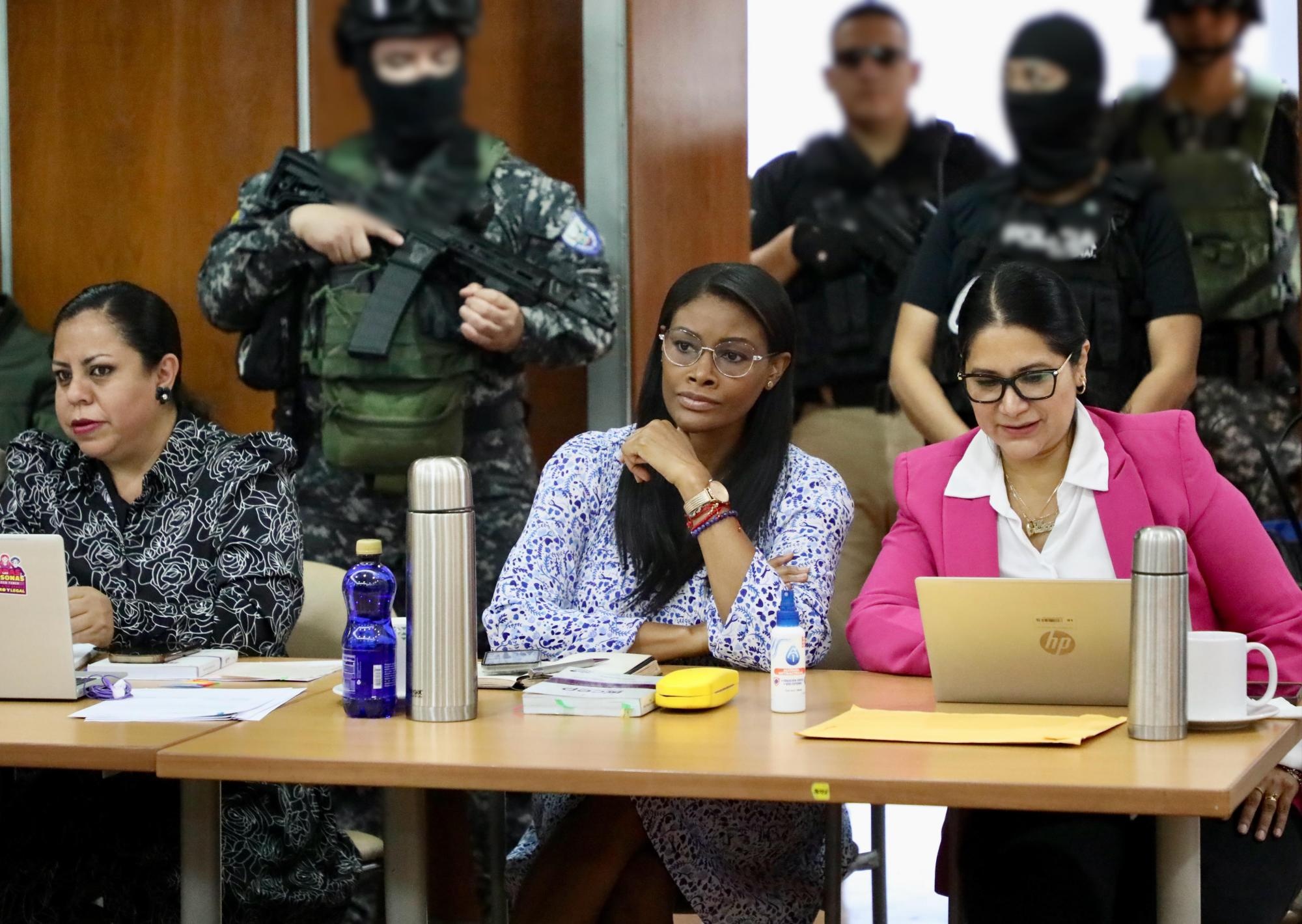 La fiscal Diana Salazar, durante una audiencia. (Fiscalía)