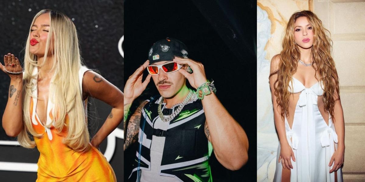 Karol G, Feid y Shakira nominados en los Latin Billboard 2024 (INTERNET)