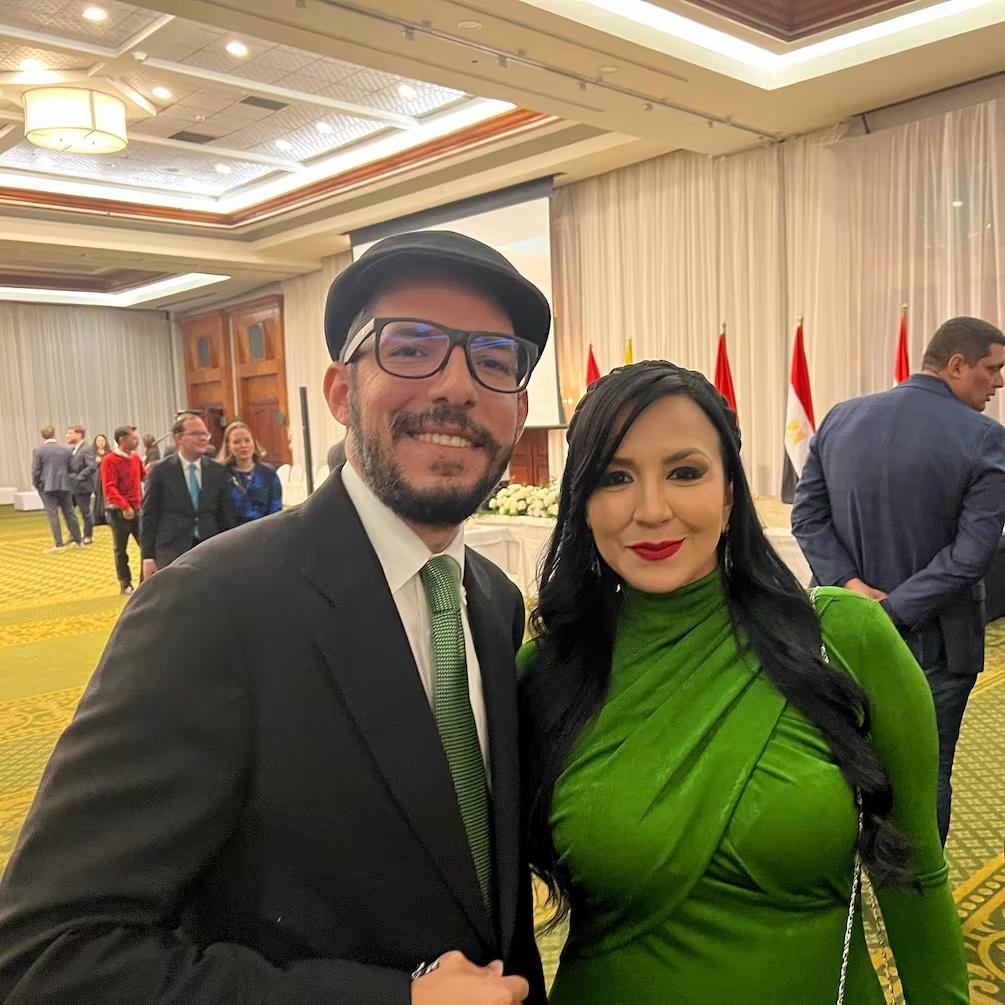 Los periodistas Andersson Boscán y Mónica Velásques en una foto de archivo. (Instagram de Andersson Boscán)