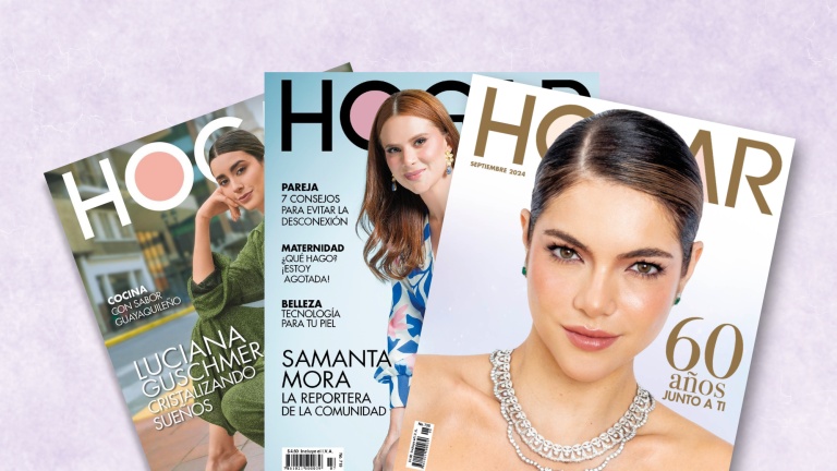 Portadas del primer impreso creado para la mujer ecuatoriana. (Revista Hogar)