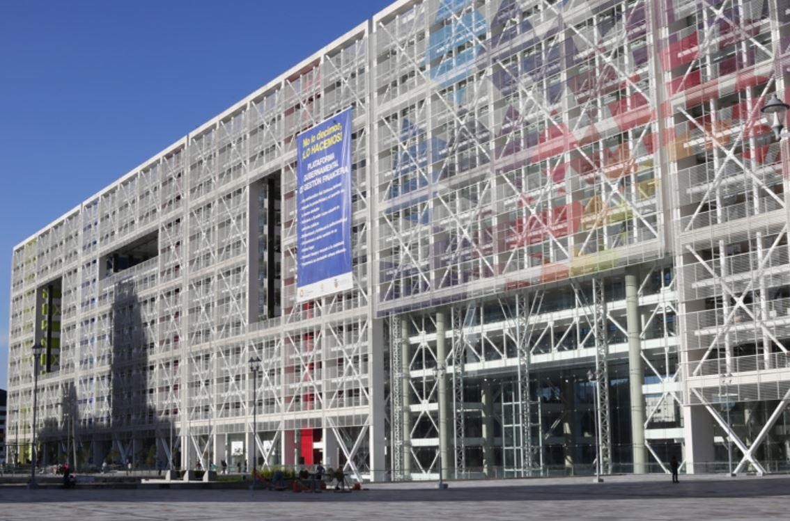 Imagen de la Plataforma Gubernamental en el norte de Quito. (Gobierno)