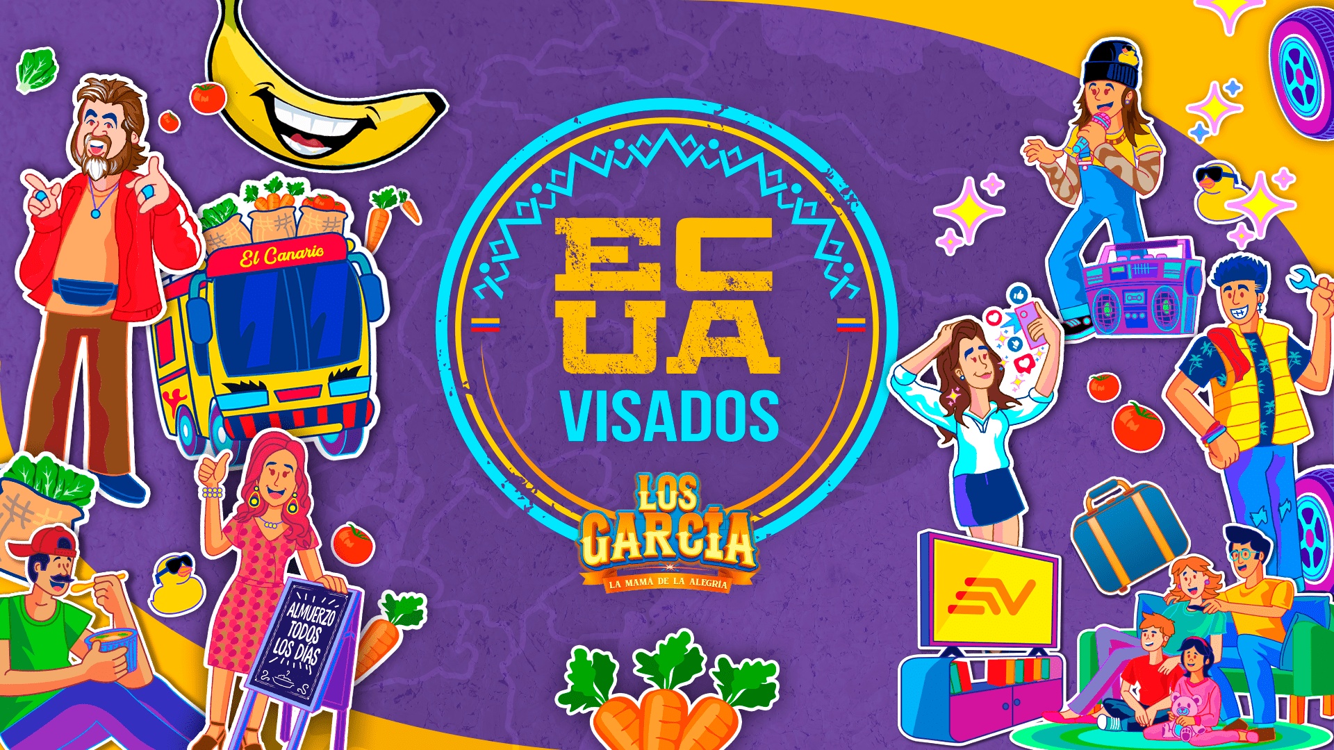 Ya llega Ecuavisados con Los García. (Ecuavisa)