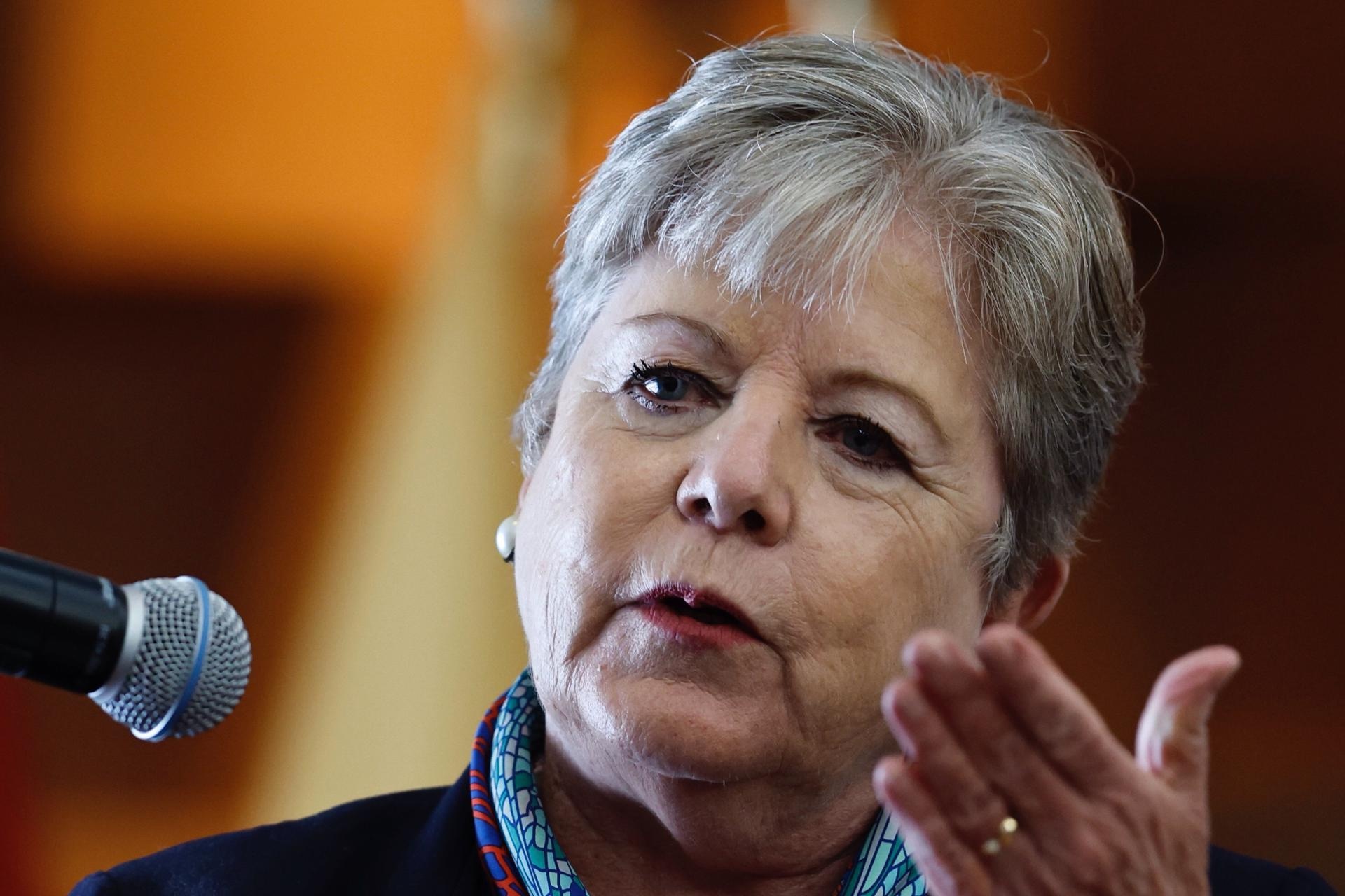 Imagen de archivo de la canciller mexicana Alicia Bárcena. (EFE)