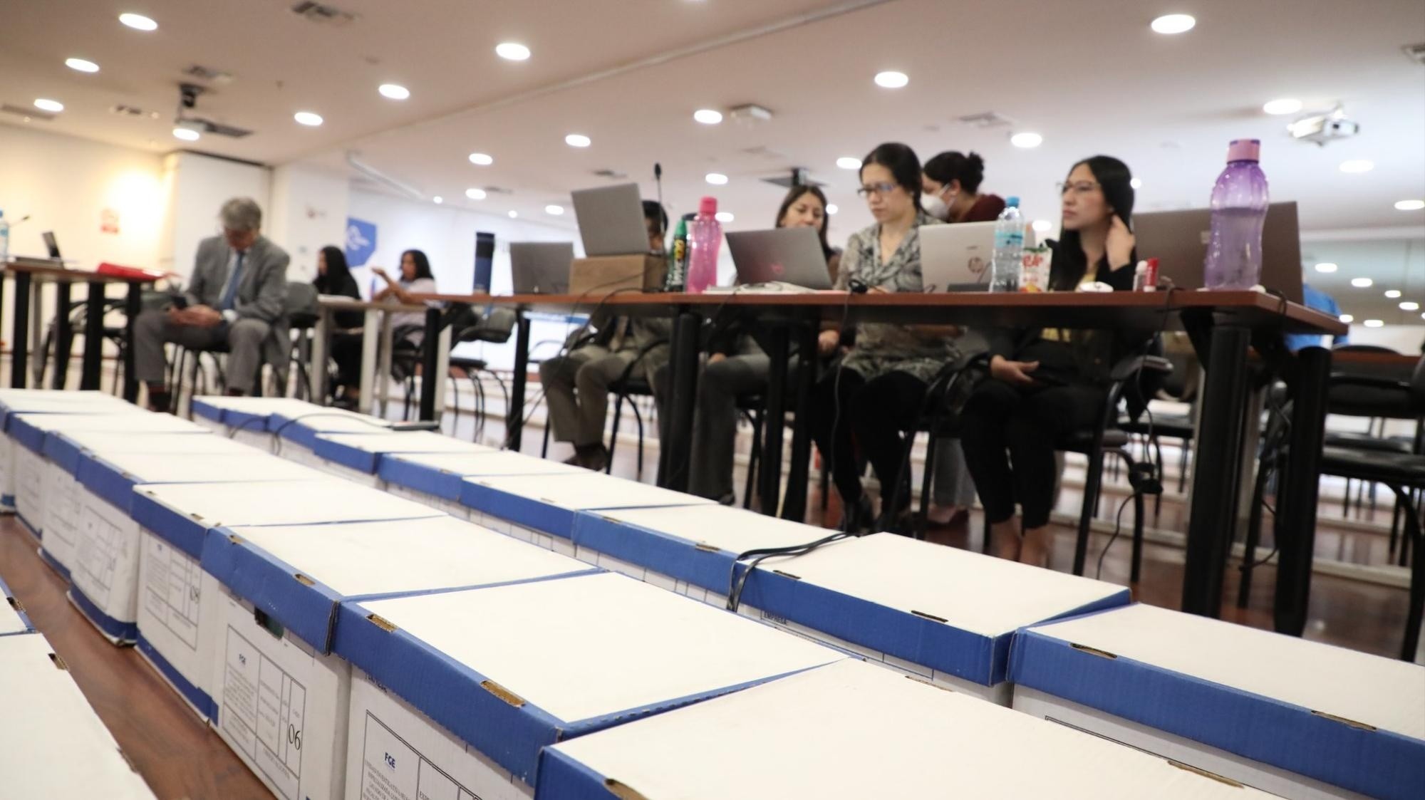 La audiencia preparatoria de juicio por el caso Pampa se ha realizado por cuatro días en Quito. La Fiscalía investiga a la mafia albanesa y sus nexos para el envío de cocaína a Europa. (Fiscalía General del Estado)