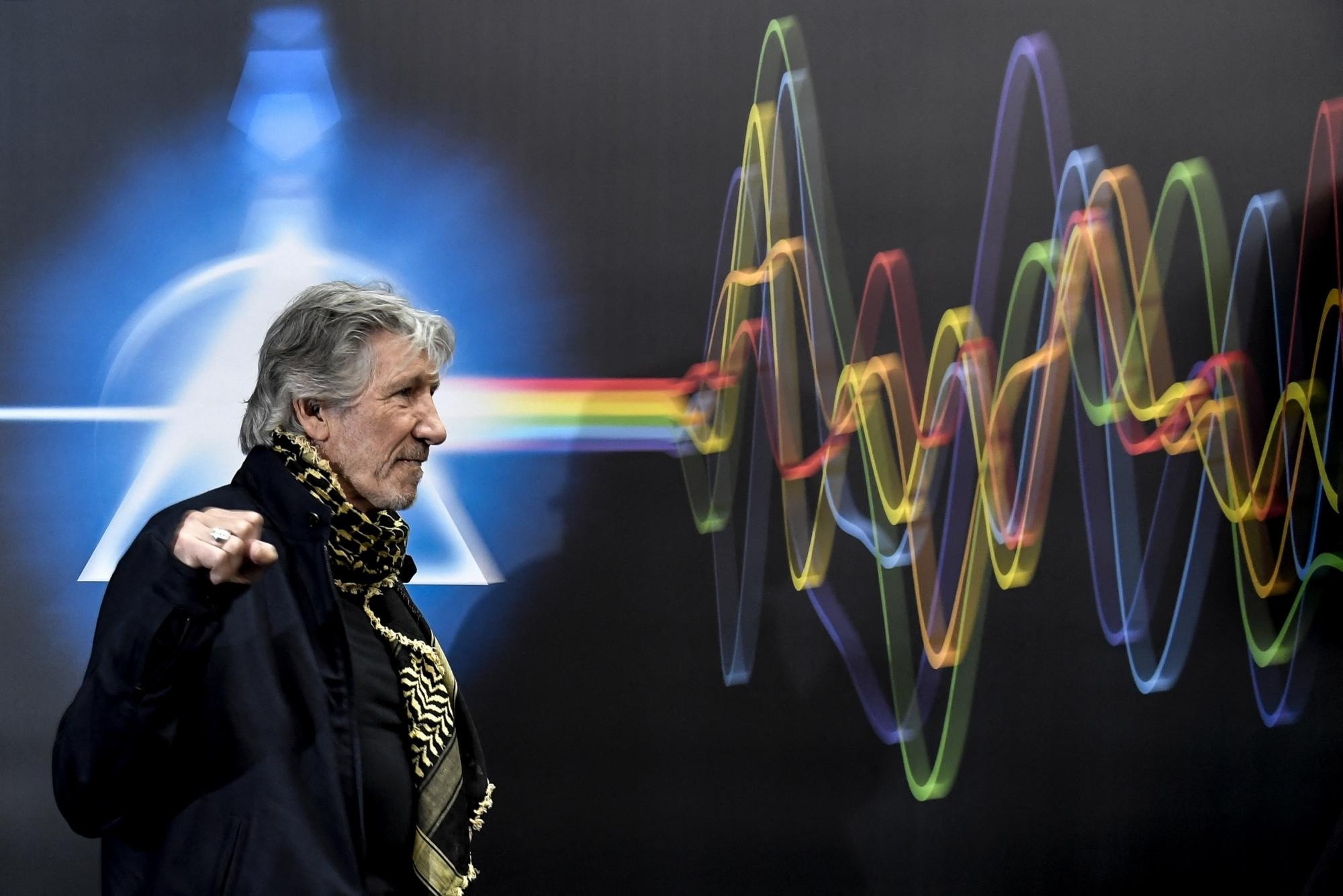 Imagen de enero de 2018. Roger Waters, uno de los integrantes de Pink Floyd, en una rueda de prensa en Roma. (Andreas Solaro / AFP)