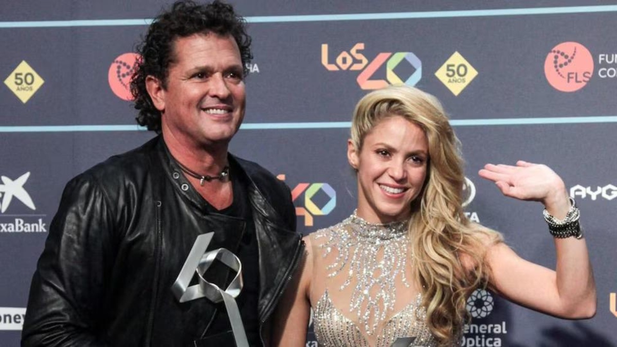 Fotografía de Carlos Vives y Shakira (GETTY IMAGES)