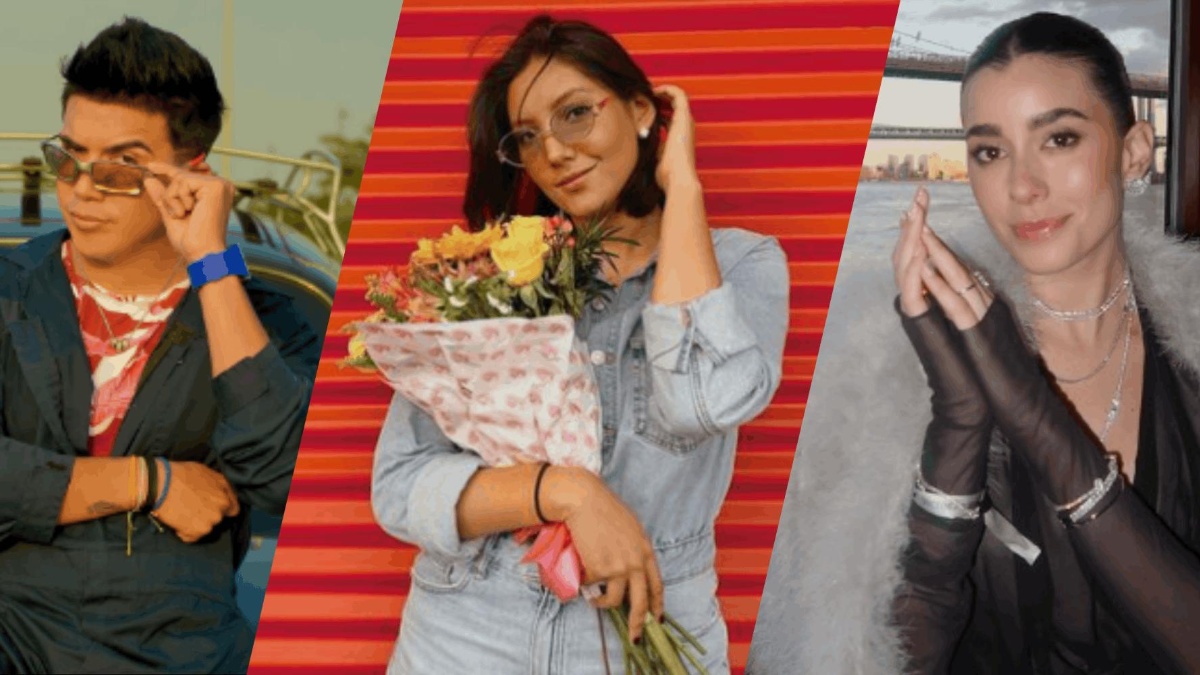 De izquierda a derecha: Mauro Falcón (Kachafa), Gigi Mieles y Luciana Guschmer. (Ecuavisa)