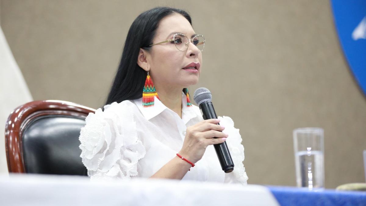Diana Atamaint, presidenta del Consejo Nacional Electoral. (CNE)