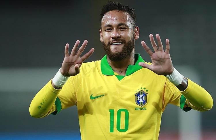 Neymar Jr celebra un gol con la selección de Brasil (Foto: Internet)