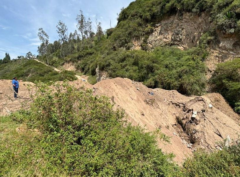 Lugar donde la tubería fue afectada "por terceras personas". (Epmaps)