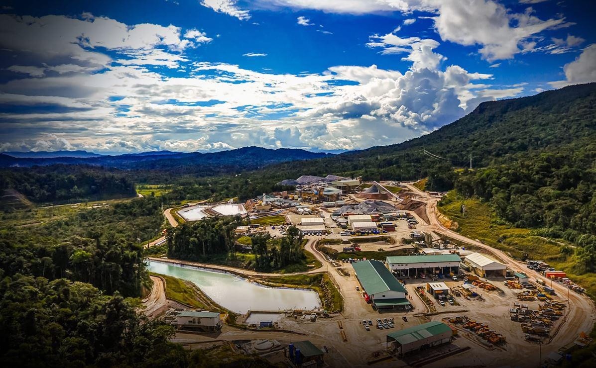 Vista aérea de la mina Fruta del Norte, en la provincia de Zamora Chinchipe (Cámara de Minería del Ecuador)