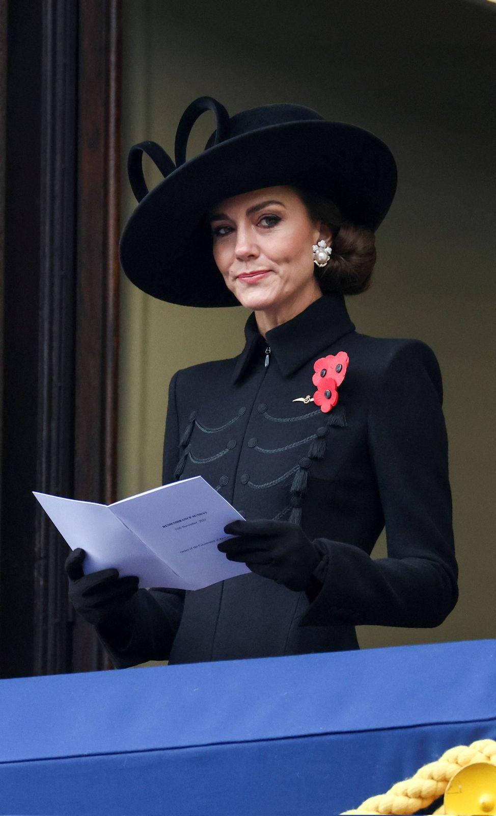 Fotografía de la aparición de Kate Middleton tras sus tratamientos de quimioterapia (Foto cuenta X)