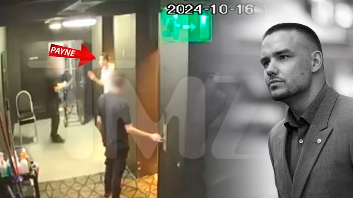 Imágenes de archivo de Liam Payne y la grabación de videos de cámara de seguridad. (COMPOSICIÓN / ÁLVARO CHIRIBOGA)