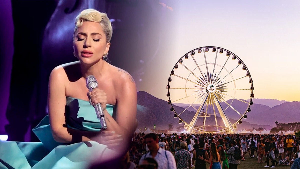 Imagen de archivo de Lady Gaga e imagen referencial del festival musical, Coachella. (COMPOSICIÓN / ÁLVARO CHIRIBOGA)