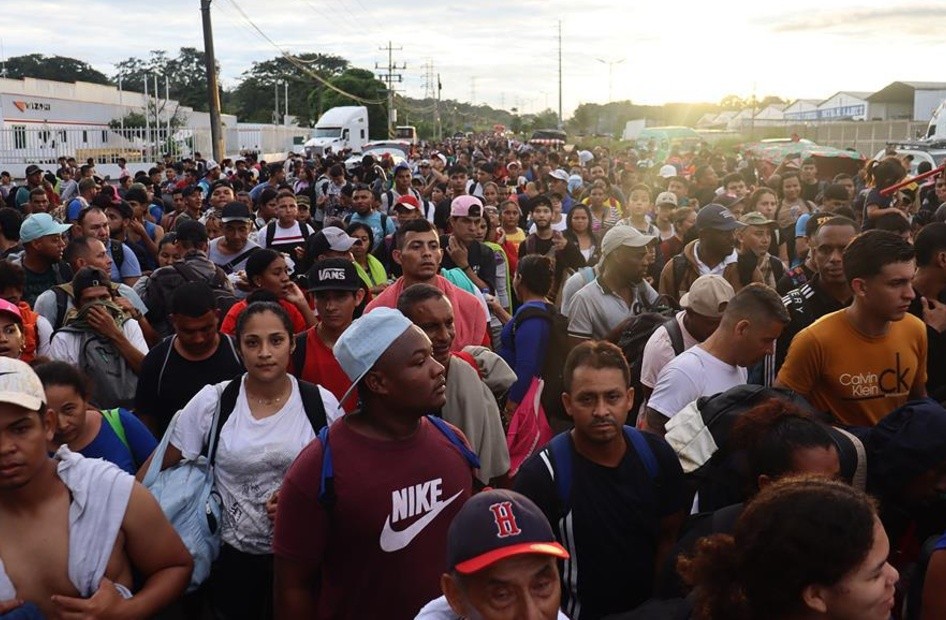 Migrantes en la frontera norte de México. (GETTY IMAGES)