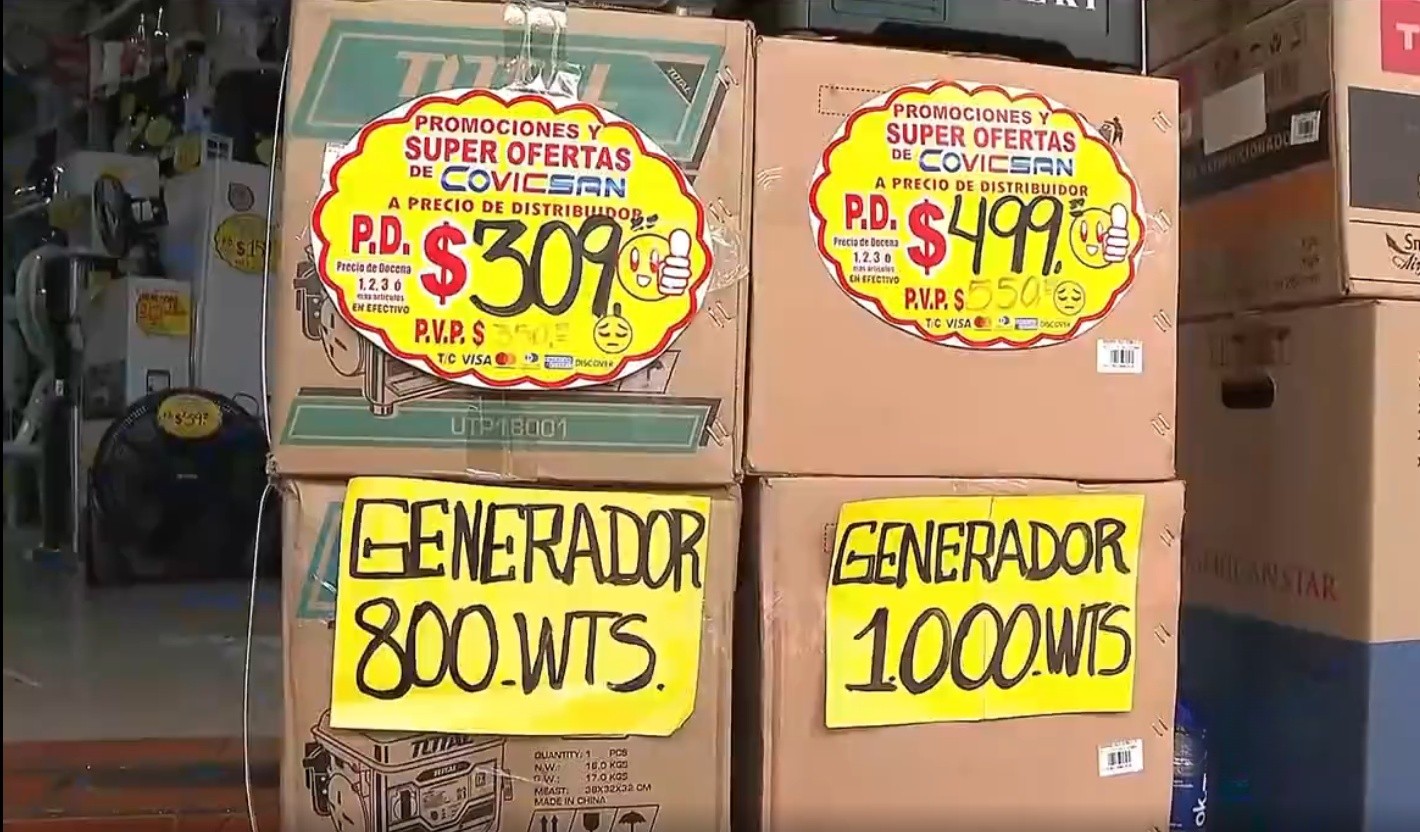 Imagen de promoción por generadores eléctricos. (Televistazo)