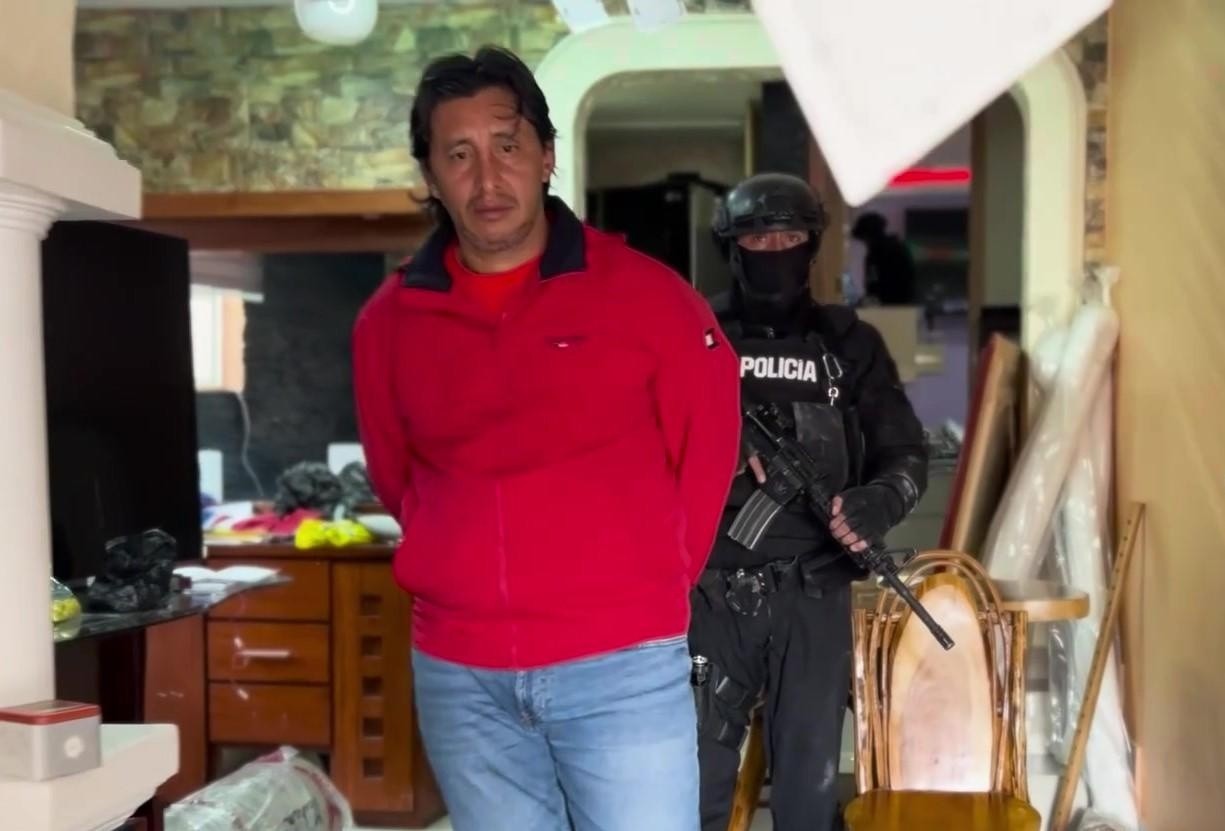 Foto de Fabricio Colón Pico, tras ser detenido por la Policia Nacional. (Policìa Nacional)