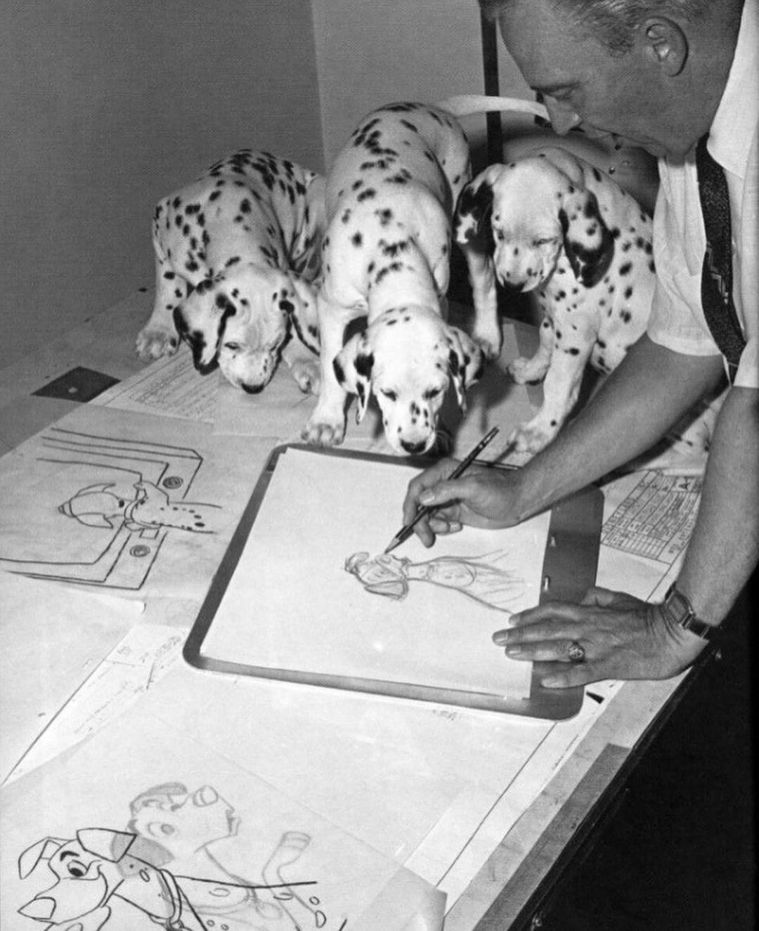 Fotografía de los animadores de Disney  (INTERNET)