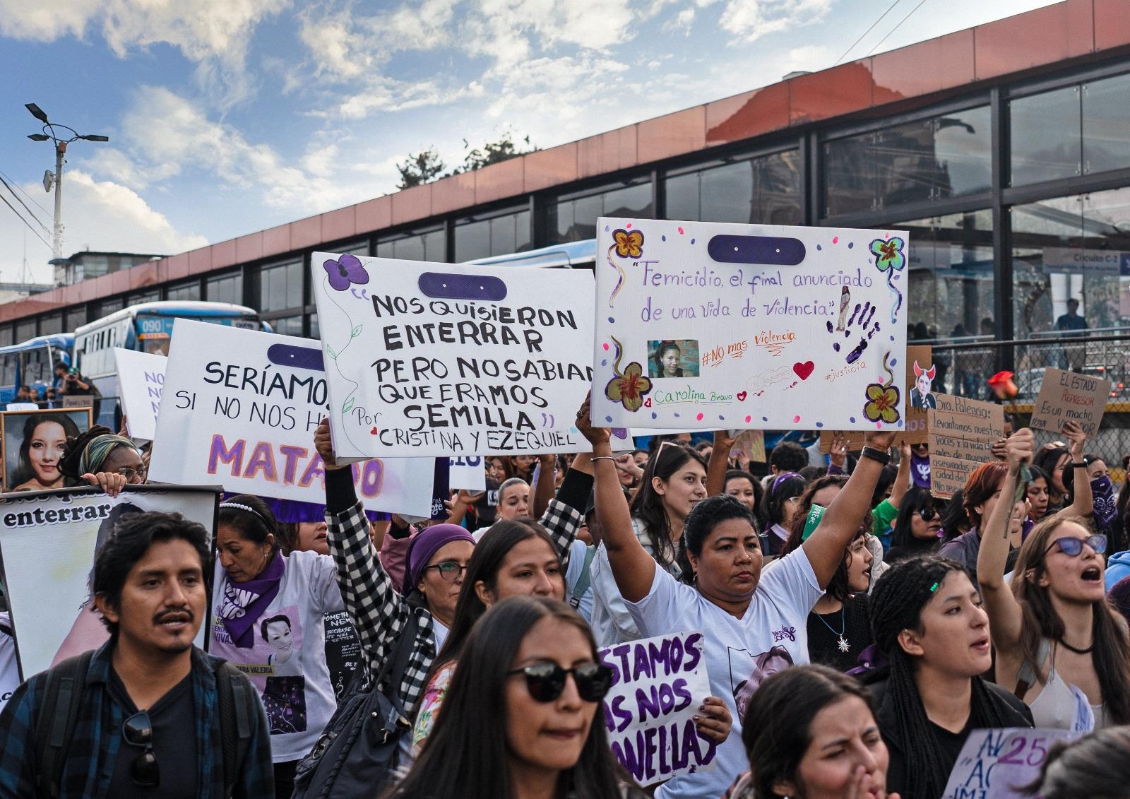 Marcha del Día Internacional de la Eliminación de la Violencia Contra la Mujer. (Cortesía)