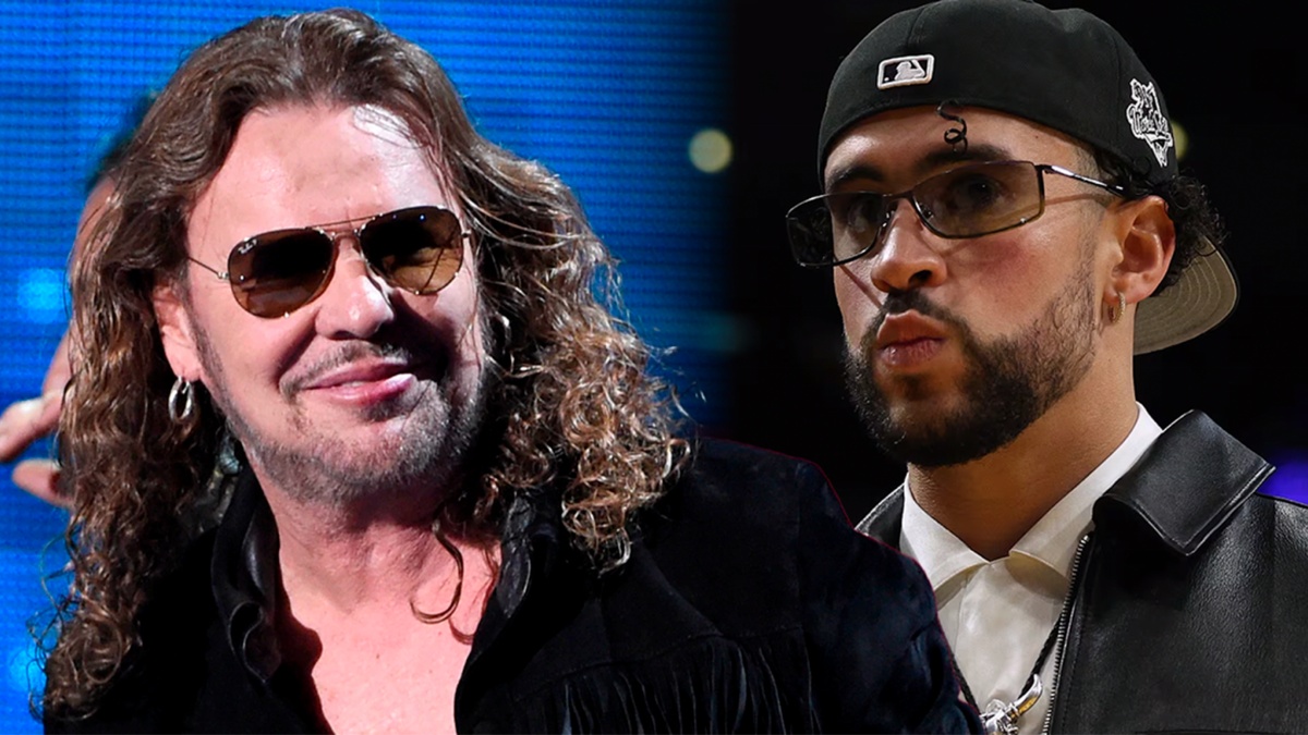 Imágenes de archivo de Fher Olvera, popular cantante del grupo Maná, y el artista urbano, potencia del reguetón internacional, Bad Bunny.