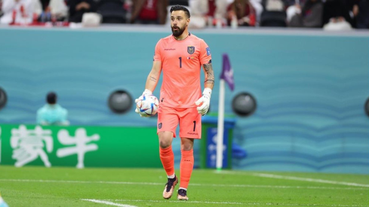 Hernán Galíndez en un partido con la selección de Ecuador (Foto: Internet)