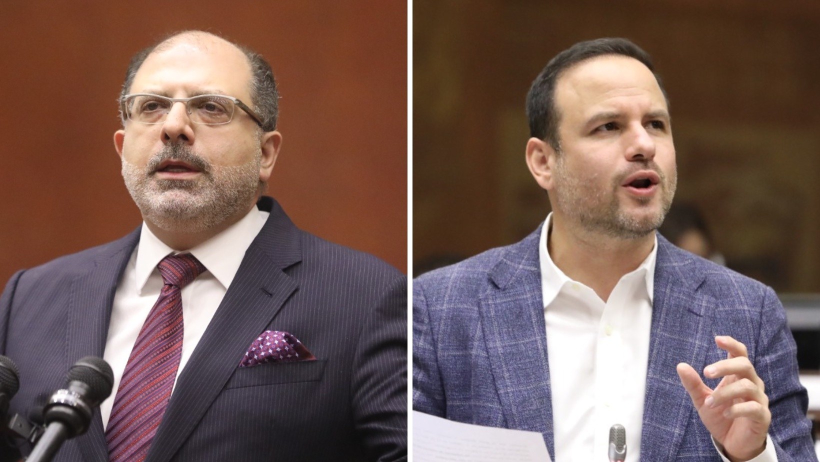 Henry Kronfle y Jorge Acaiturri en el Pleno de la Asamblea. (Flickr Asamblea)