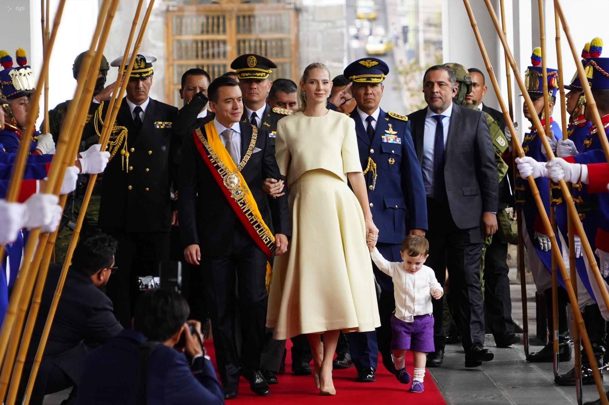 Posesión del Presidente Daniel Noboa, el 23 de noviembre de 2023. (Foto: API)