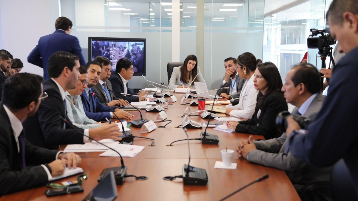 Miembros de la comisión a cargo de evaluar la ley para incrementar el IVA. (Cuenta de X de la Comisión de Desarrollo Económico)