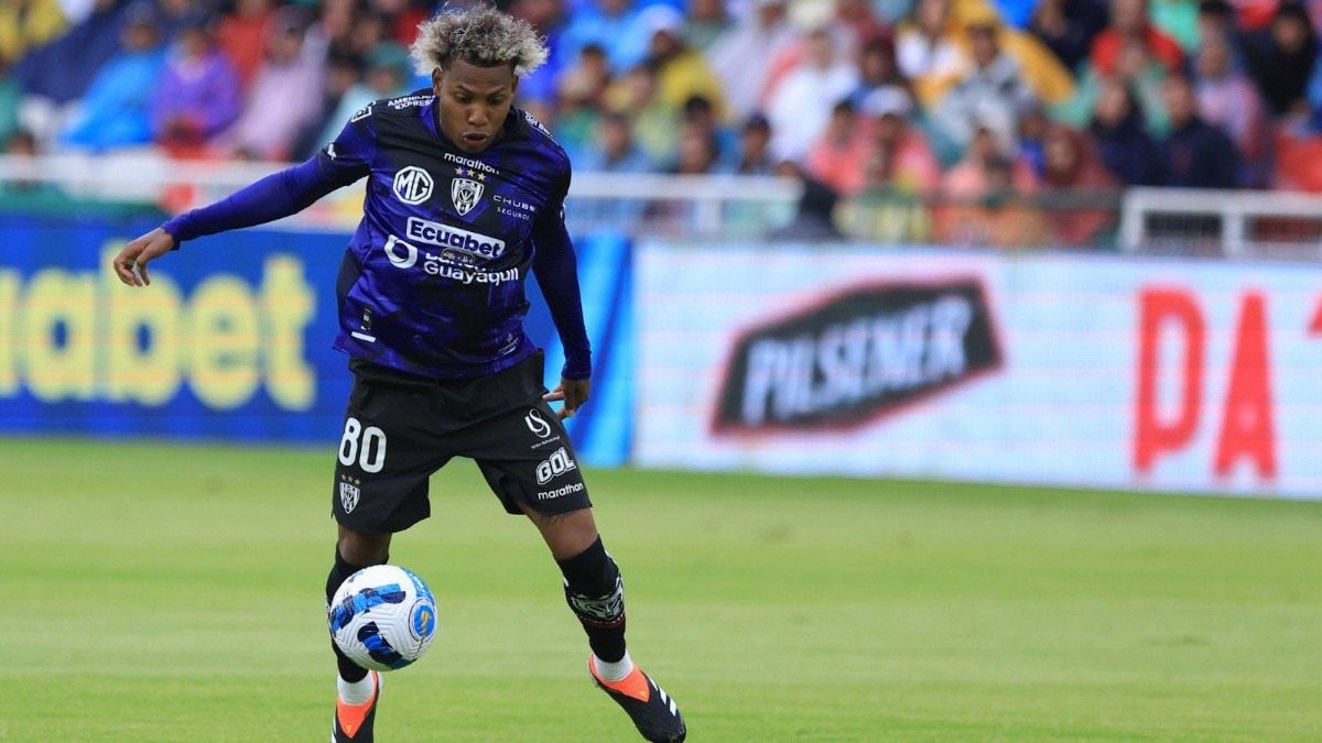 El volante de Independiente del Valle, Joao Ortiz, en la final de la Liga Pro ante Liga de Quito (Foto: IDV)