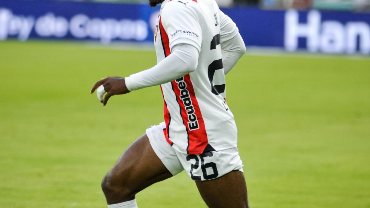 Jhojan Julio en la final ante Independiente del Valle por la Liga Pro 2024 (Foto: Liga de Quito)