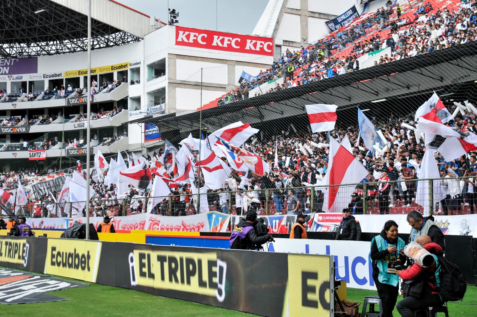 Archivo Hinchada final de ida por Liga Pro. (Foto: Liga de Quito)