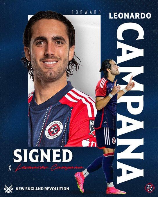 Leonardo Campana es el nuevo delantero del New England Revolution (Foto: New England Revolution)