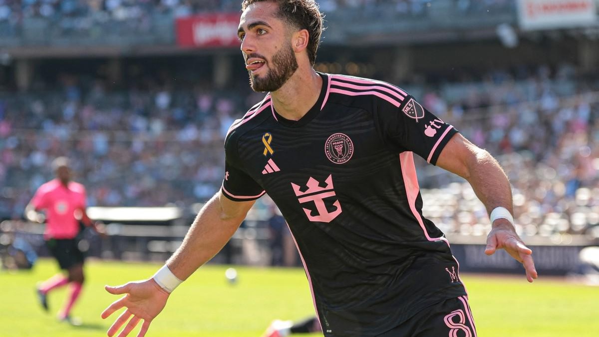 Leonardo Campana celebra un gol con el Inter Miami en MLS (AFP)