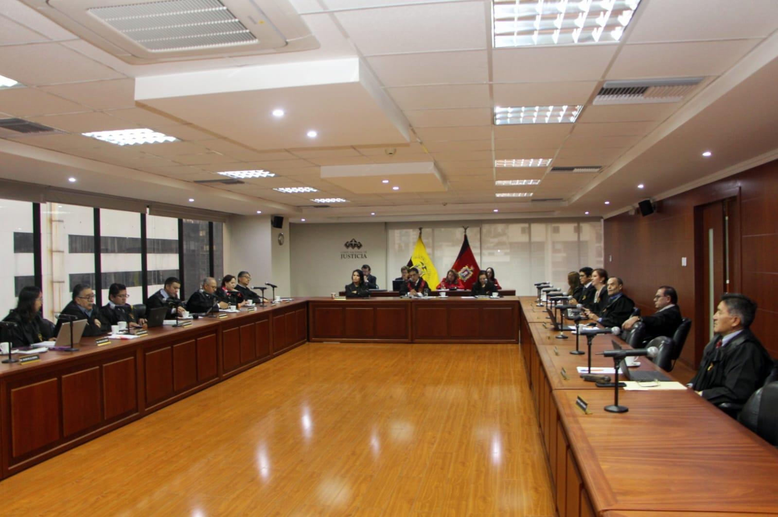 Sesión del Pleno de la Corte Nacional de Justicia. (Foto: Corte Nacional de Justicia)