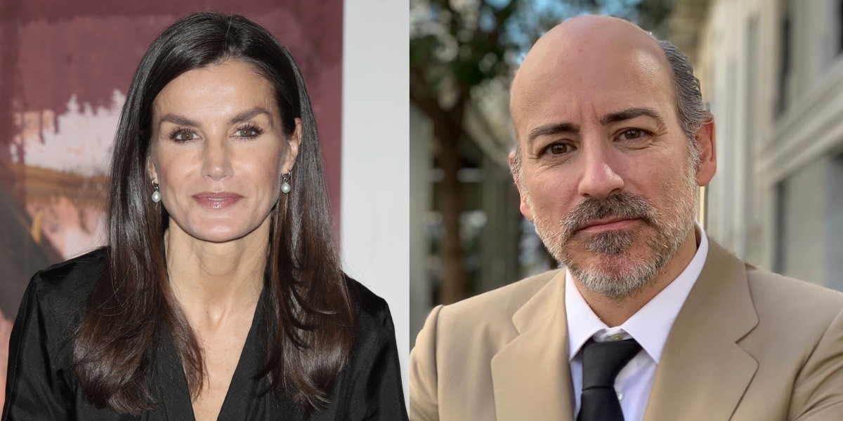 Letizia y Jaime del Burgo. Su relación actualmente es de excuñados, puesto que el abogado estuvo casado con Telma Ortiz, hermana de la reina. (RRSS)