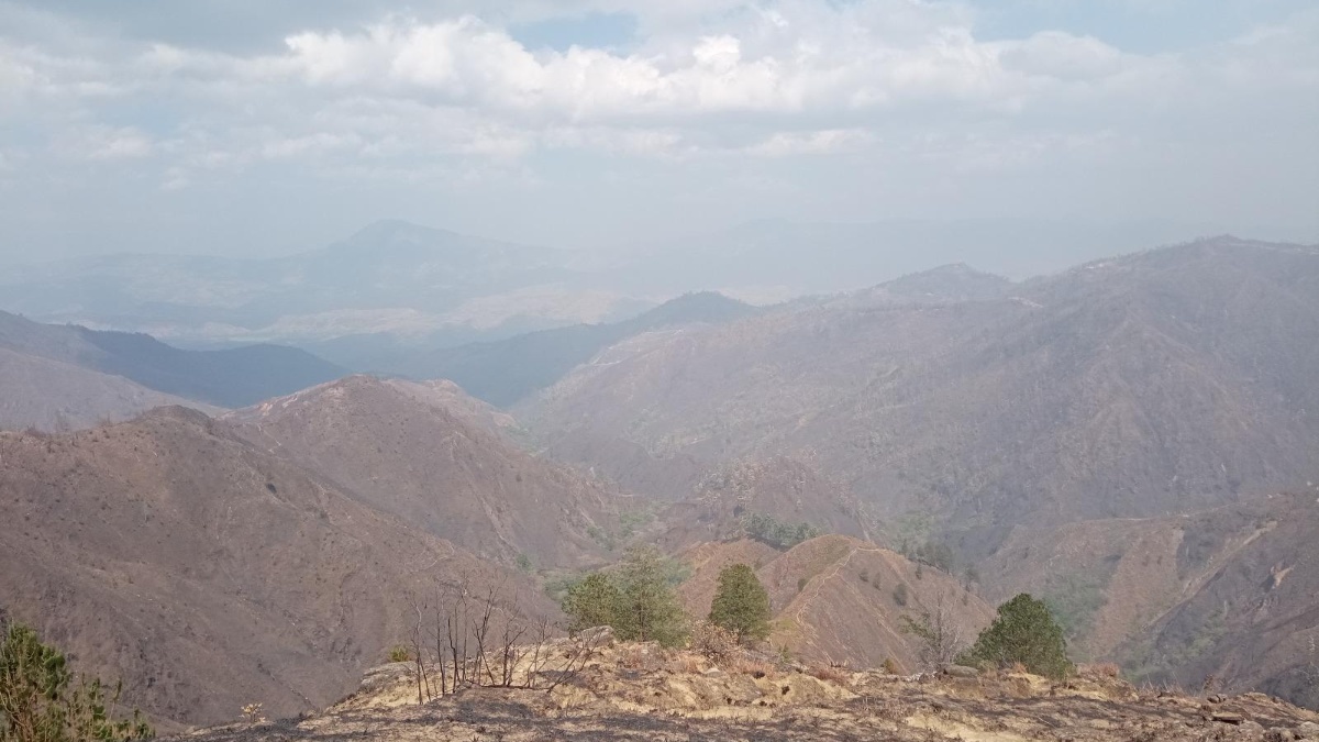 Debido a la sequía, Loja enfrentó decenas de incendios forestales que consumieron la vegetación. (Cortesía José Salinas)