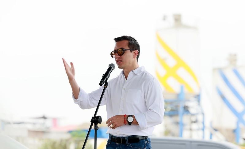 Imagen de Daniel Noboa, presidente de Ecuador, en un evento en Machala el 11 de diciembre del 2024. (Presidencia de la República)