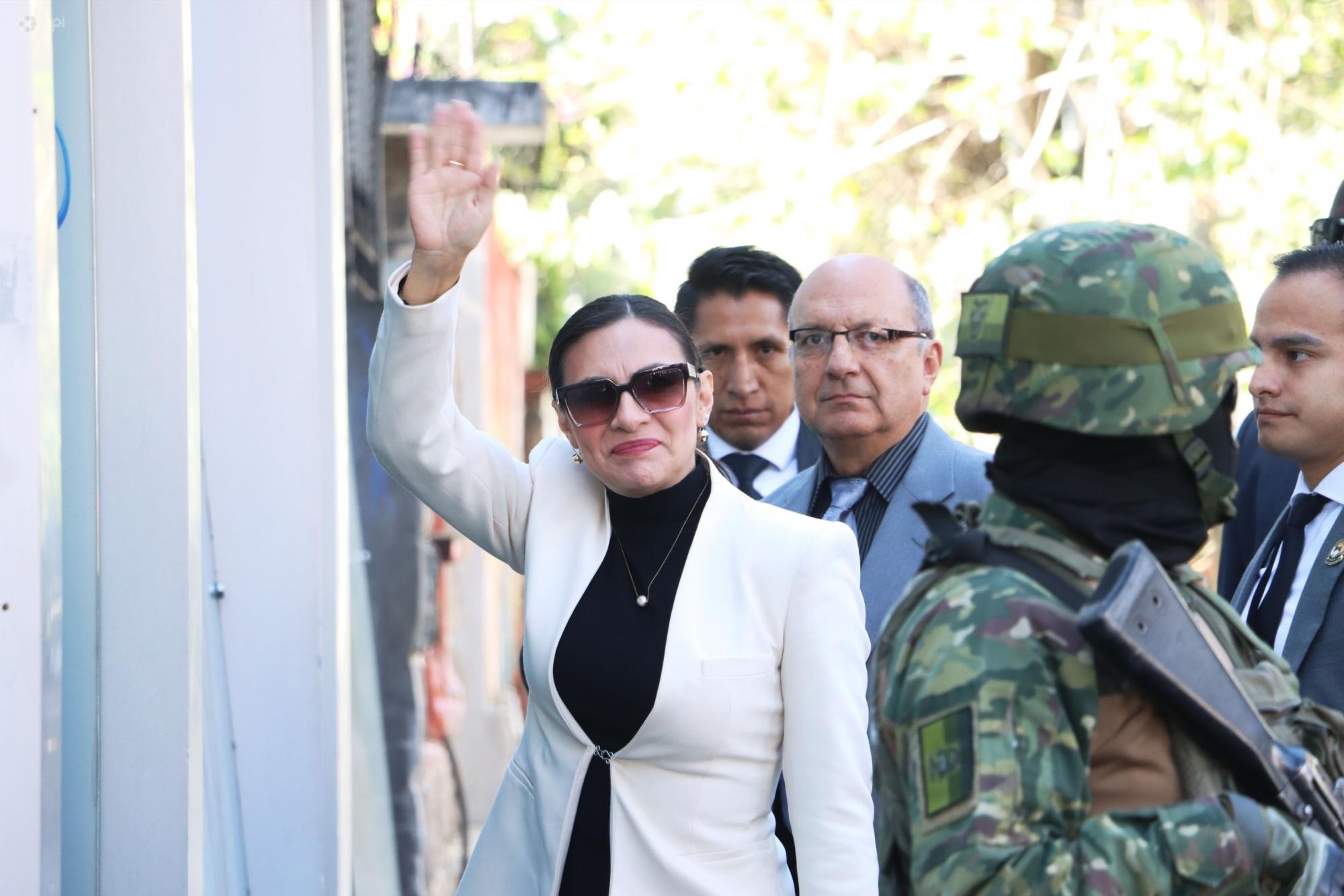 Verónica Abad antes de una audiencia en Quito el 16 de diciembre. (API)