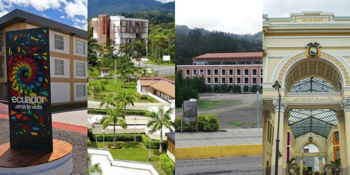 Fachada de las universidades Ikiam, Yachay, de las Artes y de Educación. (Foto: Internet)