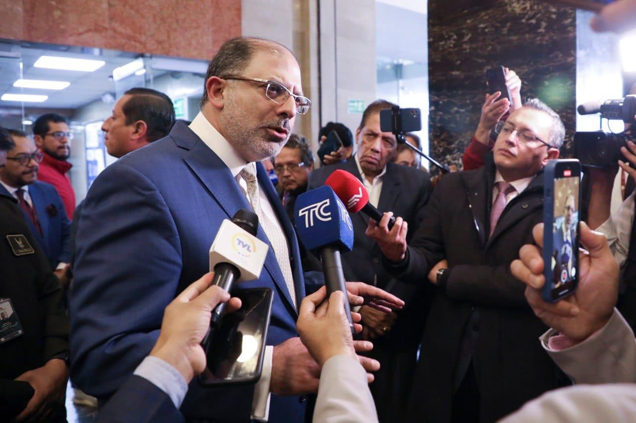 Henry Kronfle, presidente del Legislativo, en declaraciones a la prensa. (Asamblea Nacional)