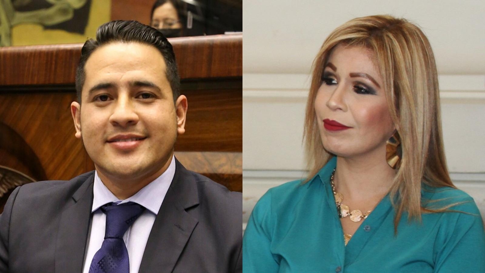 Ronny Aleaga y Claudia Garzón en una composición fotográfica. (Redes sociales)