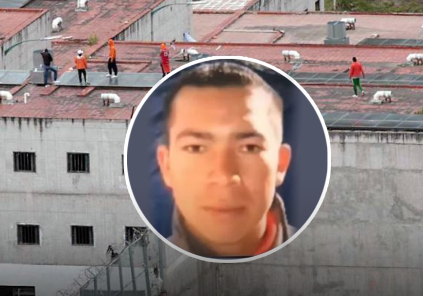 Imagen de Wilmer Chavarría, alias Pipo, y el fondo de la cárcel del Turi en Azuay, centro penitenciario del que salió con aparente ayuda de Leandro Norero. (Collage)