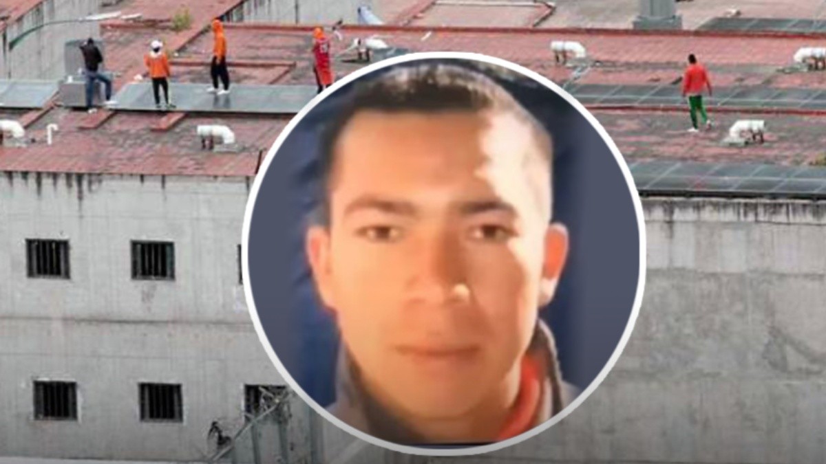 Imagen de Wilmer Chavarría, alias Pipo, y el fondo de la cárcel del Turi en Azuay, centro penitenciario del que salió con aparente ayuda de Leandro Norero. (Collage)