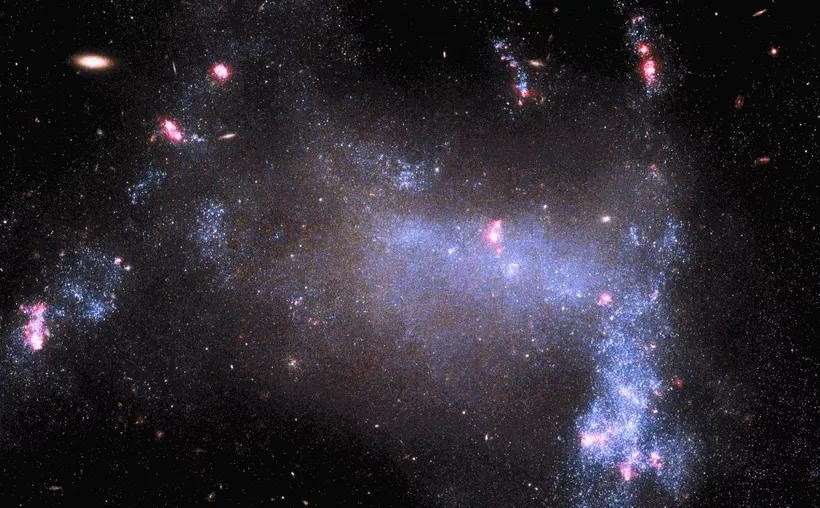 Imagen captada por el telescopio Hubble de la Galaxia Araña. (Foto: Hubble-NASA)