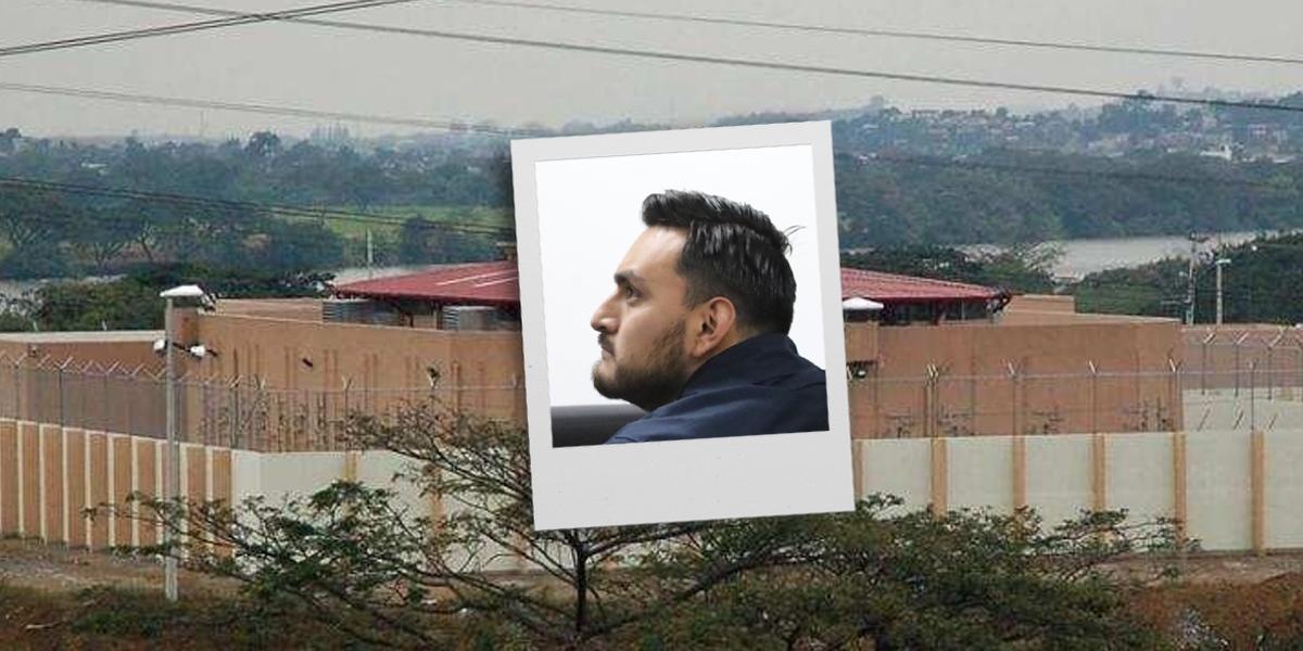 Francisco Sebastián Barreiro, hijo de la vicepresidenta de Ecuador, detenido en La Roca, cárcel de máxima seguridad. (Portada: Ecuavisa.)
